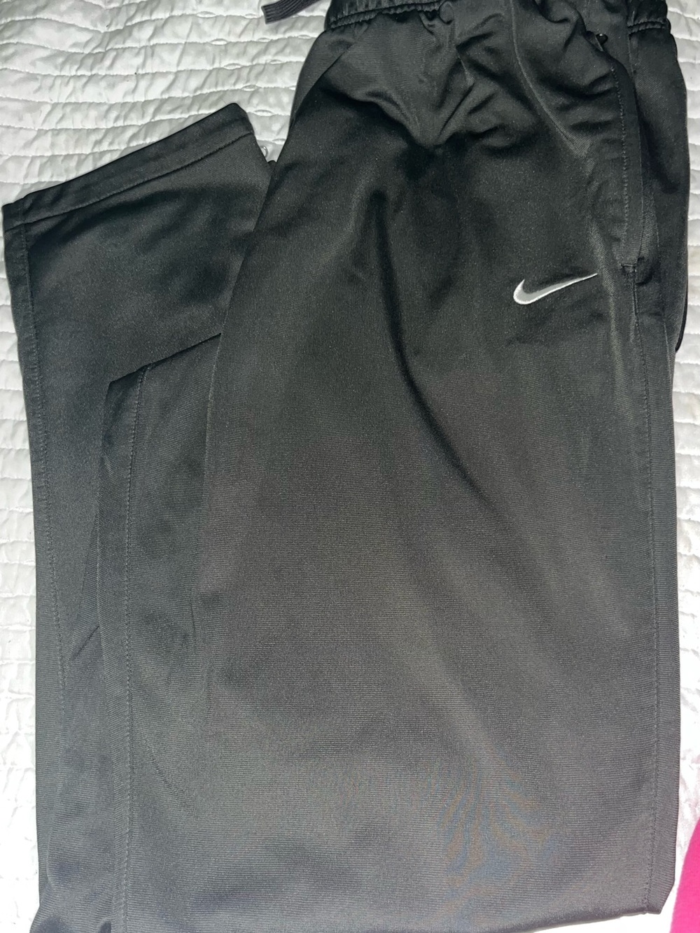 Nike Grey Men's Joggers with White Swoosh